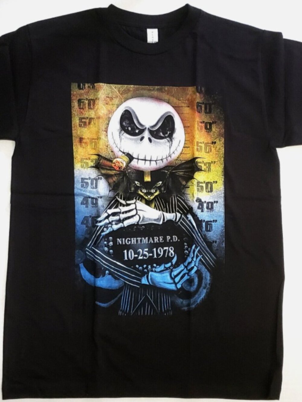 Nightmare Before Christmas T-shirt Jack Skellington Tee Men's New